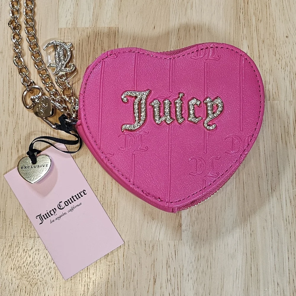 New✨️ Exclusive Juicy Couture Heart Coin Case - Picture 10 of 10